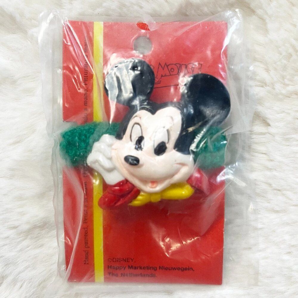 🔮 5/$25‎ Disney Vintage Hand Painted Mickey Mouse Hair Tie